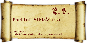 Martini Viktória névjegykártya