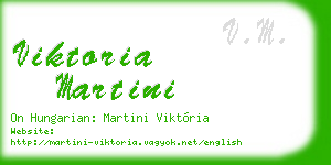 viktoria martini business card